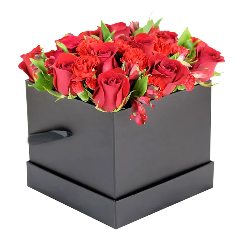 Цветы в коробке Праздничный день