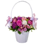 Корзина с цветами Твоя улыбка